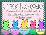 4th Grade Easter Crack the Code Math Centers Task Cards