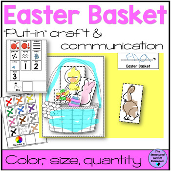 Preview of Easter Craft Basket "Put-in" for Spring Speech and Special Education