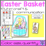 Easter Craft Basket "Put-in" for Spring Speech and Special