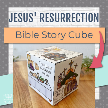 Preview of Easter Craft Bible Story Cube for Teaching Jesus' Death and Resurrection