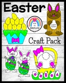 Easter Craft - Counting Eggs - Shape Bunny Bottom - Puppet