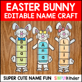 Easter Bunny Craft Editable Name Craft & Activity for Spri