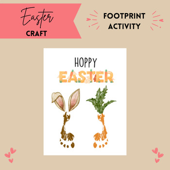 Preview of Easter Craft | Footprint Classroom Activity | Holiday Resources