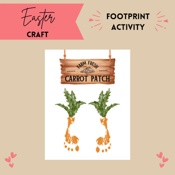 Preview of Easter Craft | Footprint Classroom Activity | Holiday Resources