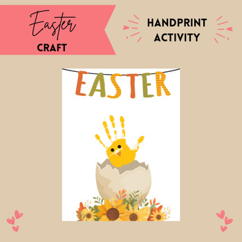 Preview of Easter Craft | Handprint Classroom Activity | Holiday Resources