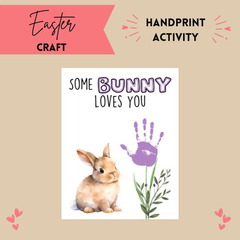 Preview of Easter Craft | Handprint Classroom Activity | Holiday Resources