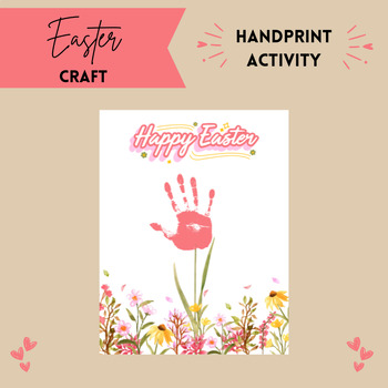 Preview of Easter Craft | Handprint Classroom Activity | Holiday Resources