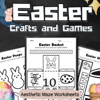 Easter Crafts Activity and Games Board