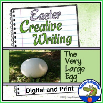 Preview of Easter Writing Prompts and Activities with Digital Easel Activity