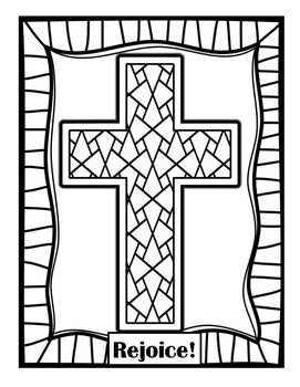 Easter Cross Coloring Pages! By Miss P's Prek Pups 