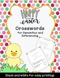 FREE Easter Crossword Puzzles for Semantics and Inferencing