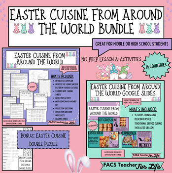 Preview of Easter Cuisine From Around The World Bundle: FACS, MS/HS, NO PREP