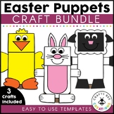 Easter Paper Bag Puppets Easter Bunny Chick Lamb Craft Tem