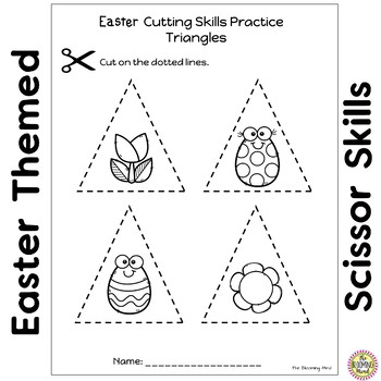 Easter Scissor Skills Cutting Practice