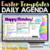 Easter Daily Agenda Template | Daily Schedule Google Slide