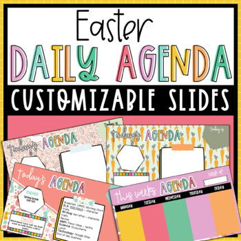 Preview of Easter Daily and Weekly Agenda Slides Templates