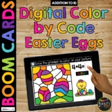 Easter Day Boom Cards™ Color by Code Digital Math Activity