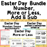 Easter Day Math Bundle: Trace, Count, Number, Addition and