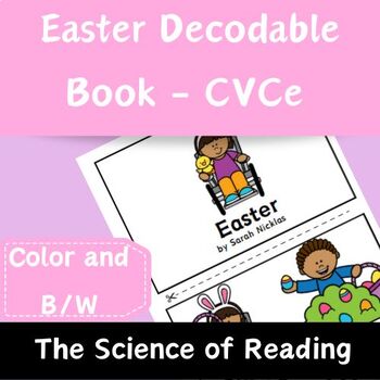 Preview of Easter Decodable Book - CVCe