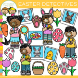 Easter Detective Kids Clip Art