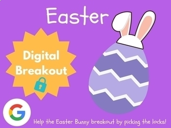Preview of Easter Digital Breakout (Escape Room, Scavenger Hunt, Activities)