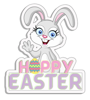 Easter Digital Reward Stickers for Google and Seesaw™ Punny & Cute