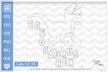 Download Easter Dinosaur Svg Eggosaurus Rex Svg T Rex Easter Dinosaur Easter Svg