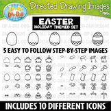 Easter Directed Drawing Images Clipart Set {Zip-A-Dee-Doo-