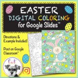 Easter Distance Learning Digital Coloring Pages for Google