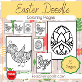 Easter Doodle Coloring Pages