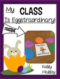 Easter Door Decor Freebie My Class is Eggstraordinary East