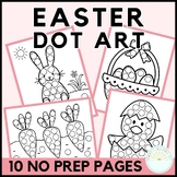 Easter Dot Marker Printables - Easter Dot Art Coloring Pag