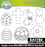 Easter Dot-To-Dot Clipart {Zip-A-Dee-Doo-Dah Designs}