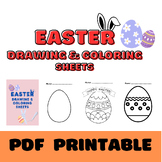 Easter Drawing & Coloring Sheets