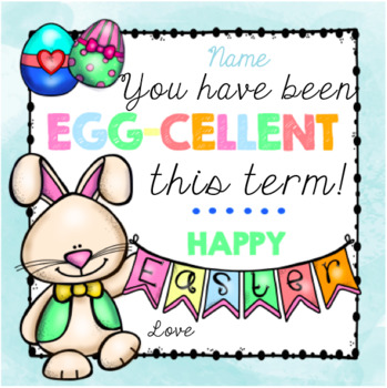 Preview of Easter EGGCELLENT Gift Tag