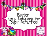 Easter Early Language File Folder Activities