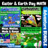 Easter & Earth Day Math Activities Enrichment BUNDLE Middl