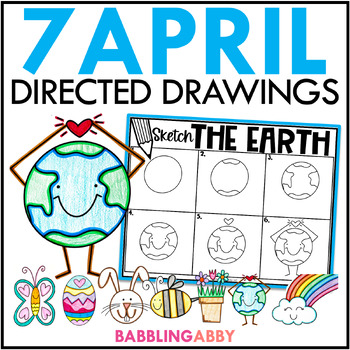 Preview of Easter, Earth Day, and Spring Theme Directed Drawings How to Draw Activities