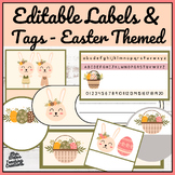 Easter Editable Classroom Labels & Desk Tags - Spring Name