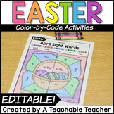 Easter Editable Color by Code