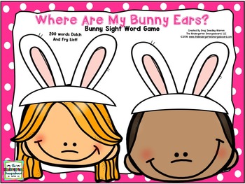 Preview of Easter Editable Sight Words Game