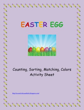 Preview of Easter Egg Activity Sheet
