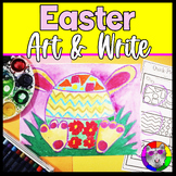 Easter Egg Art and Writing Prompt Worksheets, Art & Write