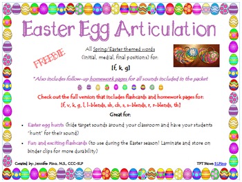 Preview of Easter Egg Articulation [FREEBIE]