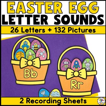 Preview of Easter Beginning Sounds Activity - April Letter Sound Recognition Picture Sort