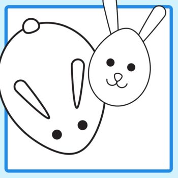 cute easter bunny template