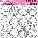 Easter Egg Clipart Black and White