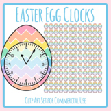 Easter Egg Clocks - Telling Time Every 5 Min Rainbow Color