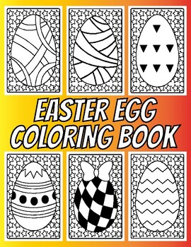 Preview of Easter Egg Coloring Book : Easy and Fun Easter Egg Coloring Pages for Kids
