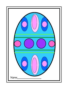 Preview of Easter Egg Coloring Masters Spring Printables